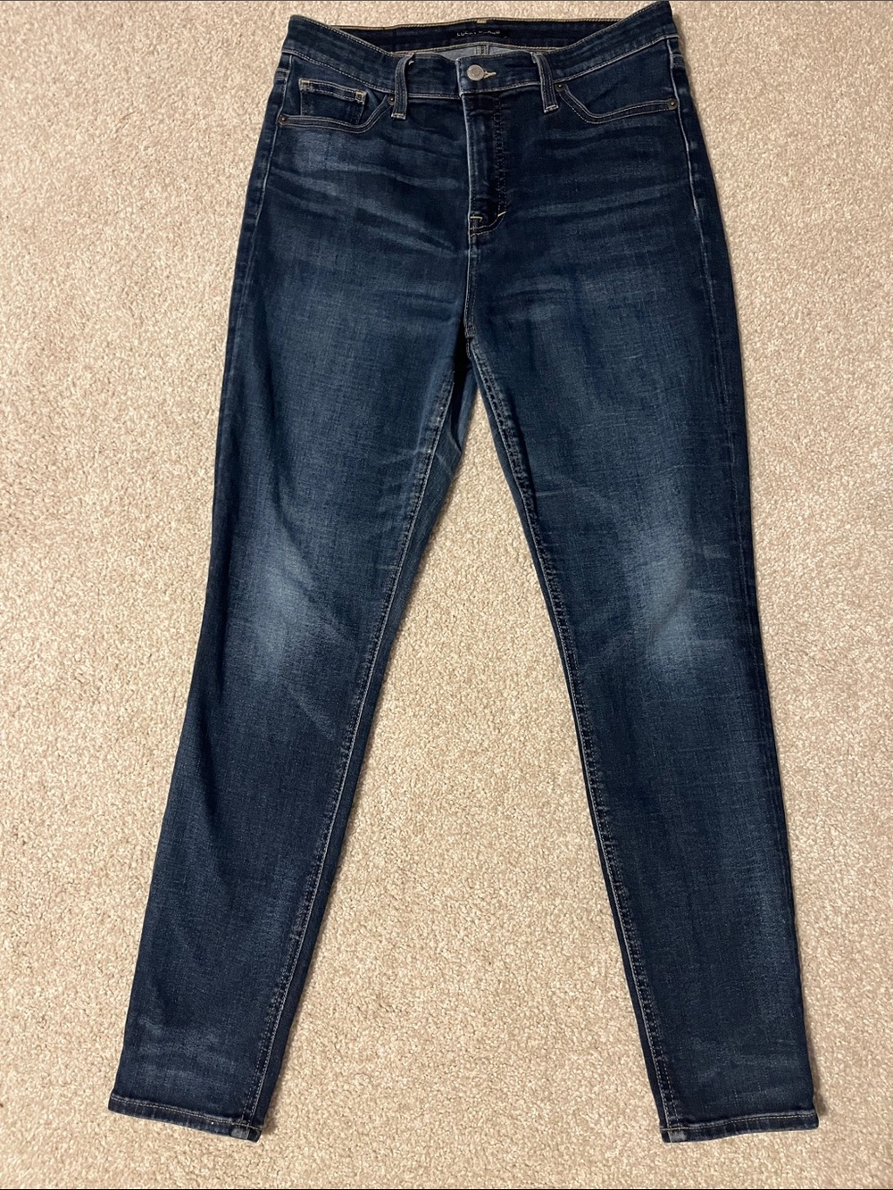 Lucky Brand High-Rise Women's Dark Blue Skinny Bridgette Jeans size 8/29A